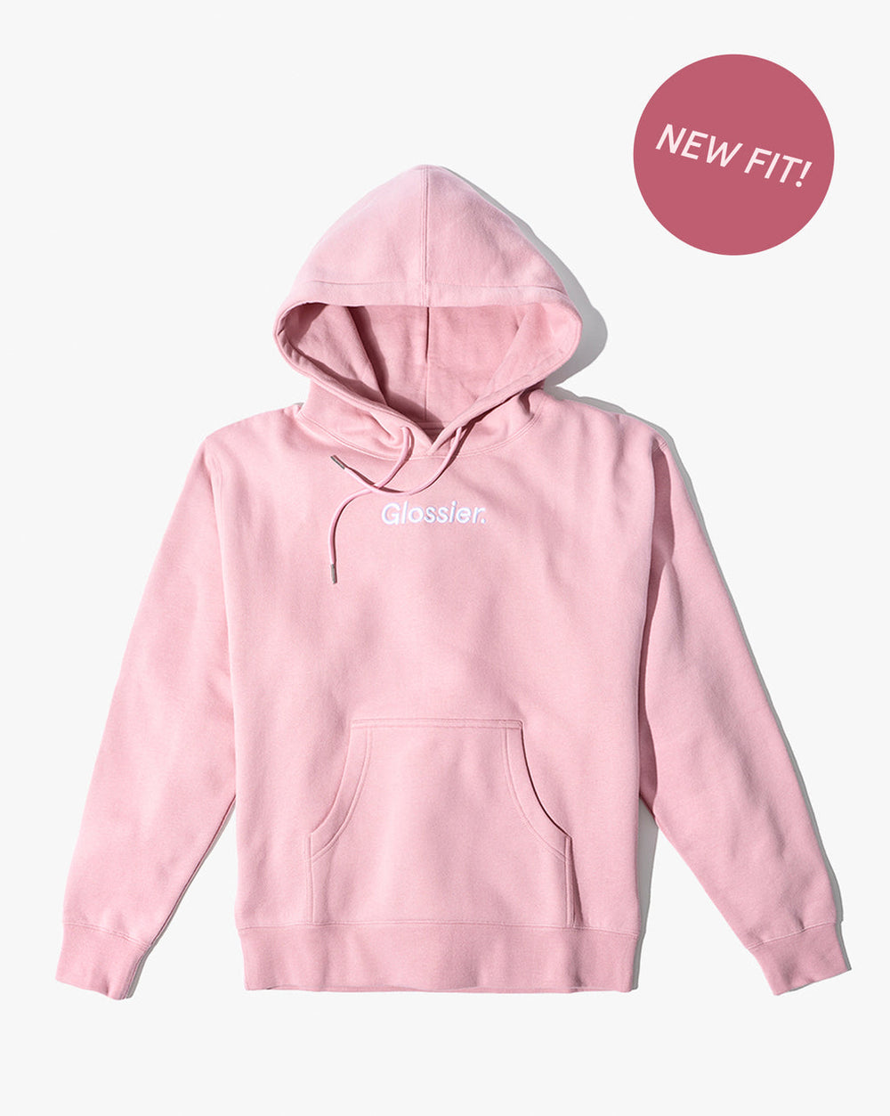 Embroidered Pink Hoodie